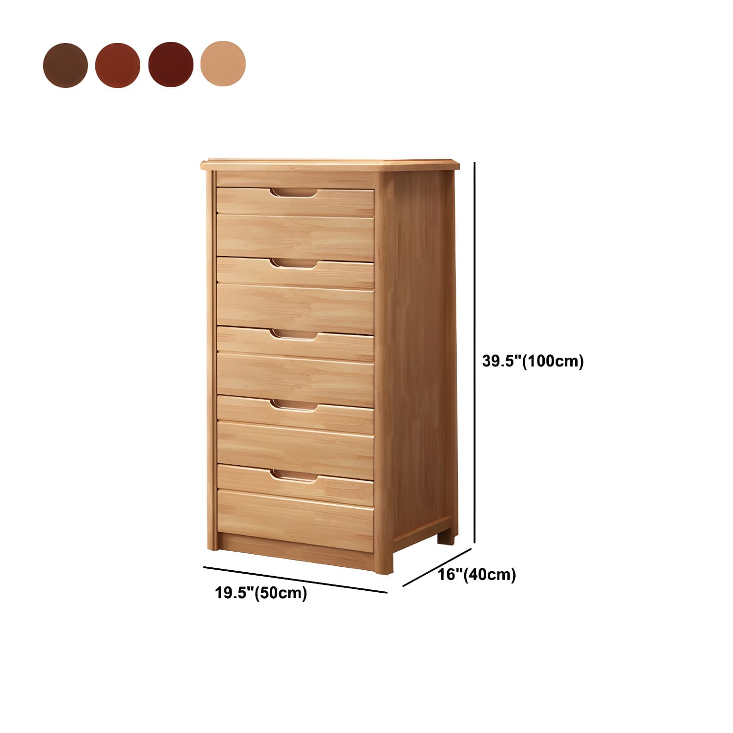 Wooden Lingerie Chest Modern Storage Chest with 3 / 4 / 5 Drawers - image 17