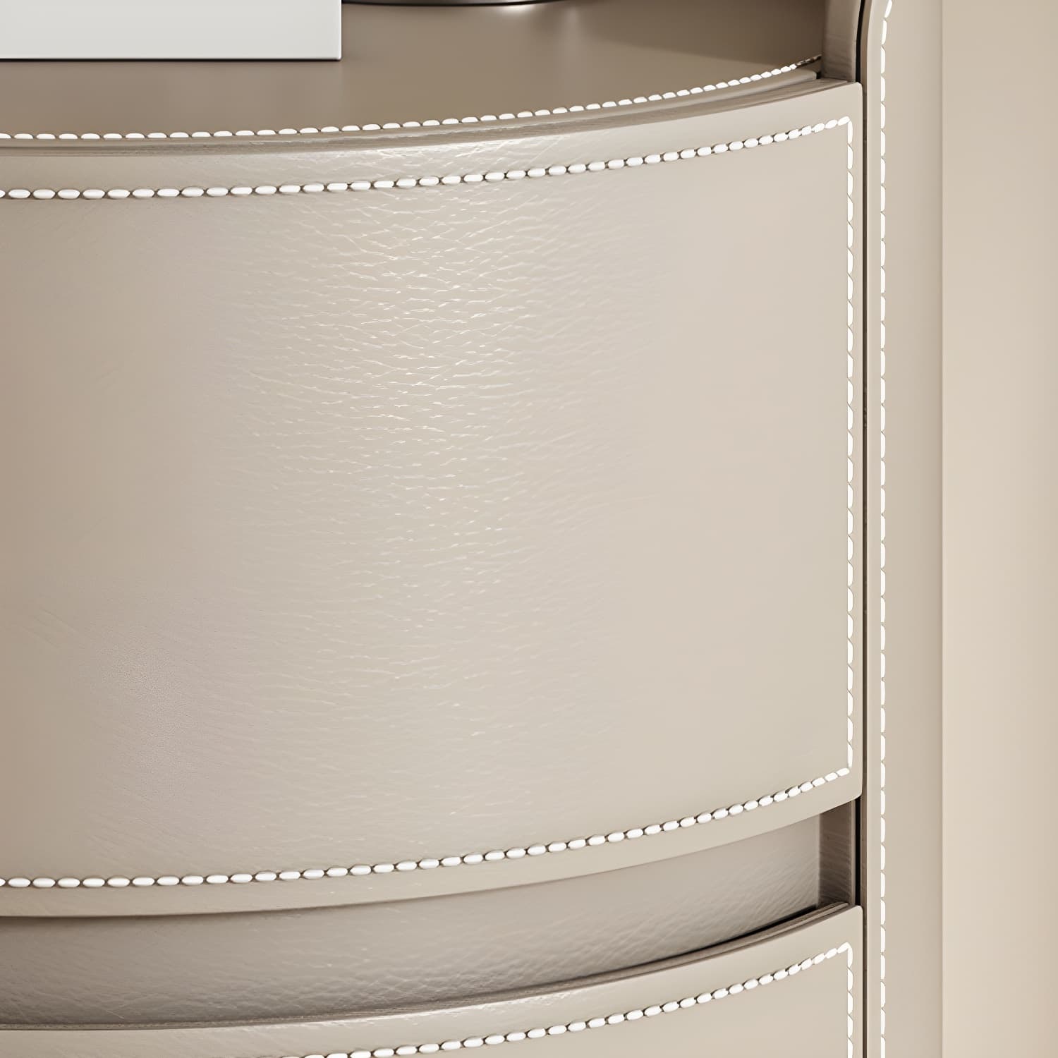 Modern Wood Nightstand with 2 Drawers and No Distressing Brown Color - image 18