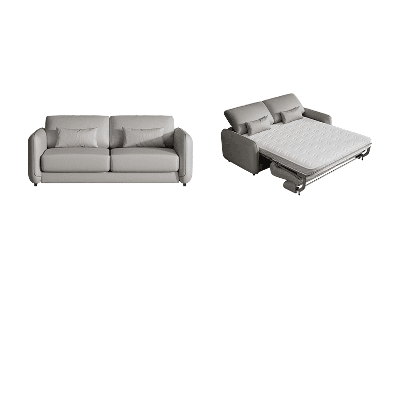 Modish Solid Color Scratch-durable Standard Sofa/Loveseat in Light Gray/Mocha/Off-White for 2-seater - image 3