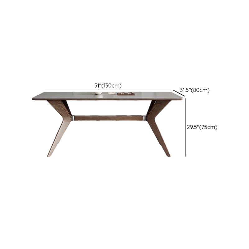 Slate Stone Dining Table Set for 6 People in Dove Grey - image 9