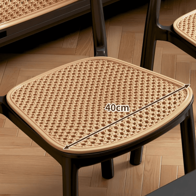 Contemporary Side Chair with Uncovered Back, Cocoa/Sage/Wood Grain Synthetic Legs - image 11