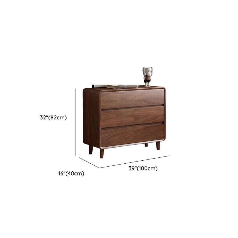Cocoa Simplistic Natural Wood Double Dresser/Lingerie Chest with 6/9/5 Drawers in Horizontal/Vertical Orientation - image 14