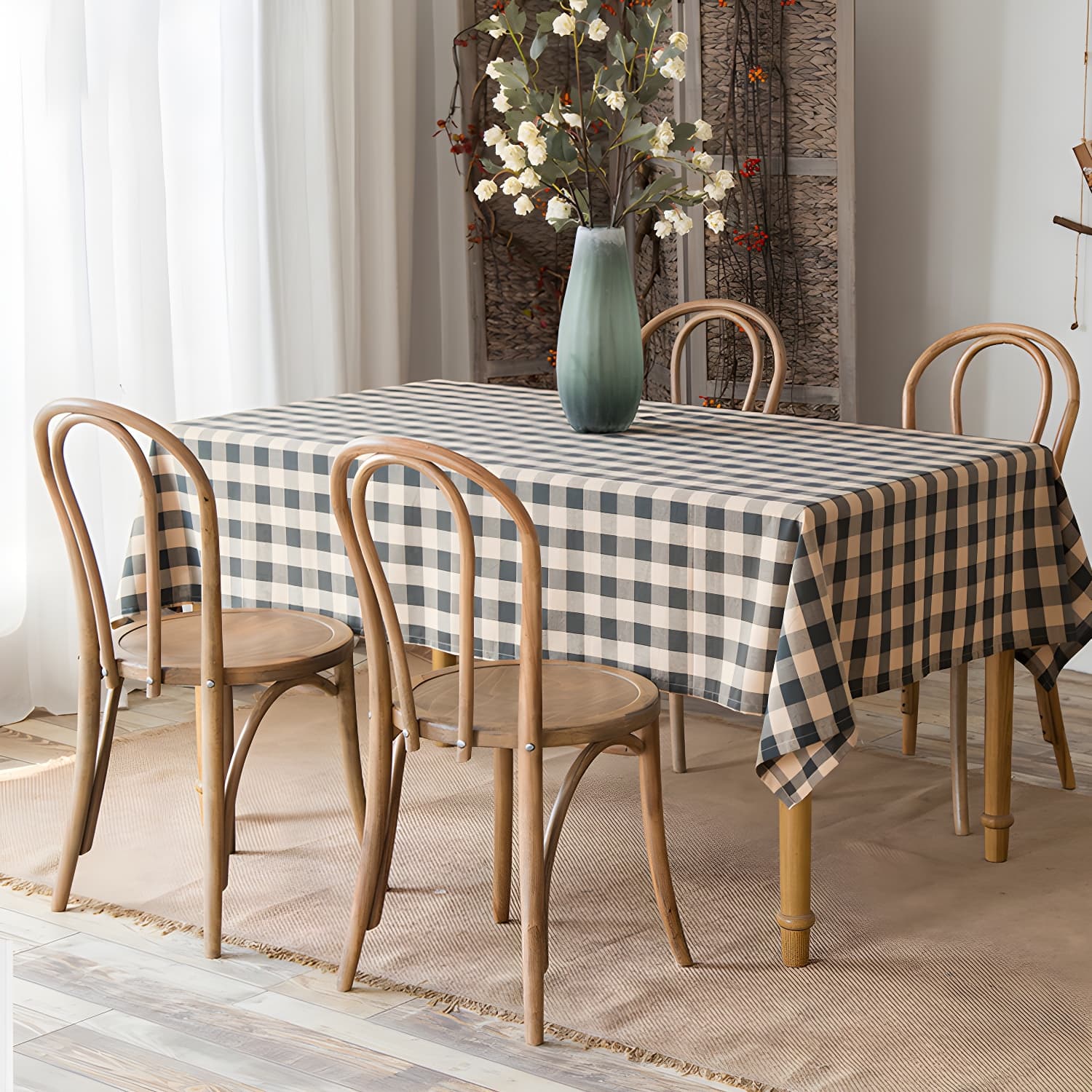 Modern Solid Beech Wood Chairs Kitchen Dining Windsor Back Side Chair Set - image 20