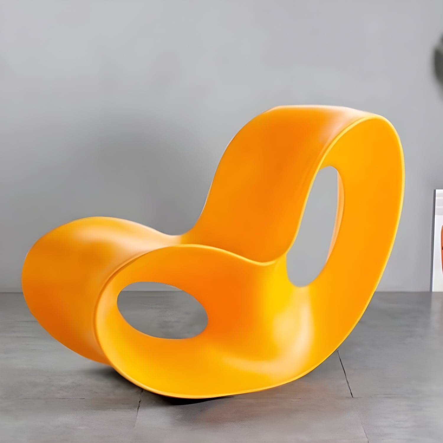 Contemporary Rocking Accent Chair Plastic & Acrylic Rocker Chair - image 12