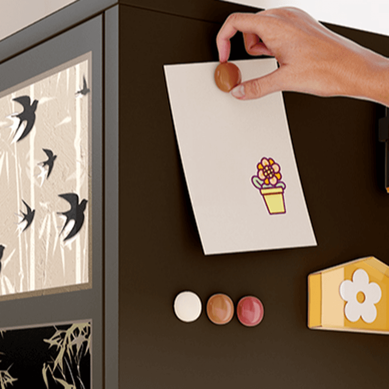 Rectangular Damp-proof Scratch-immune Accent Cabinet with Steel Countertop, Adjustable Shelf, Grip Bars, and Midnight Black Top - image 9