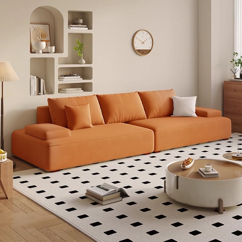 Tear Resistant Sofa Couch in Grey/Olive Green/Ivory with 5 Pillows - image 6