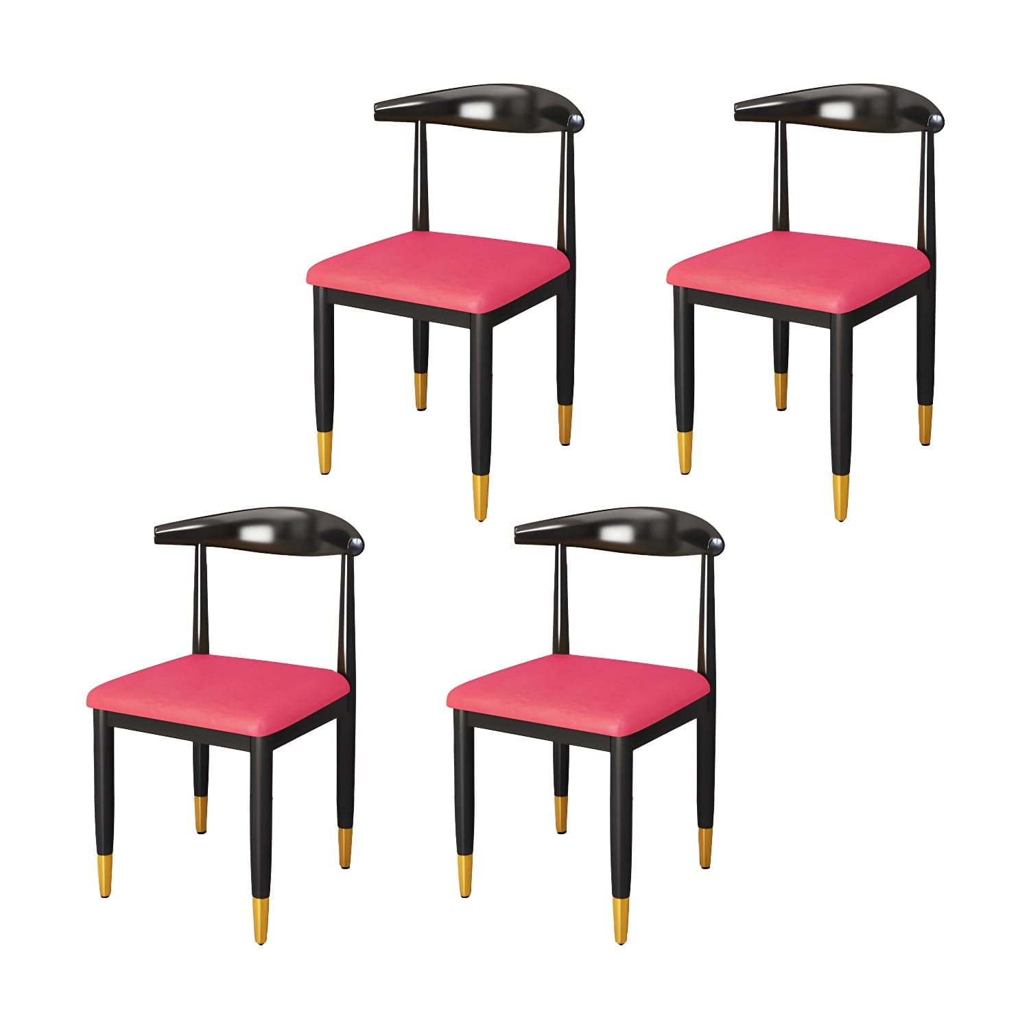 Indoor Open Back Dining Chair Industrial Upholstered Armless Chair - image 14
