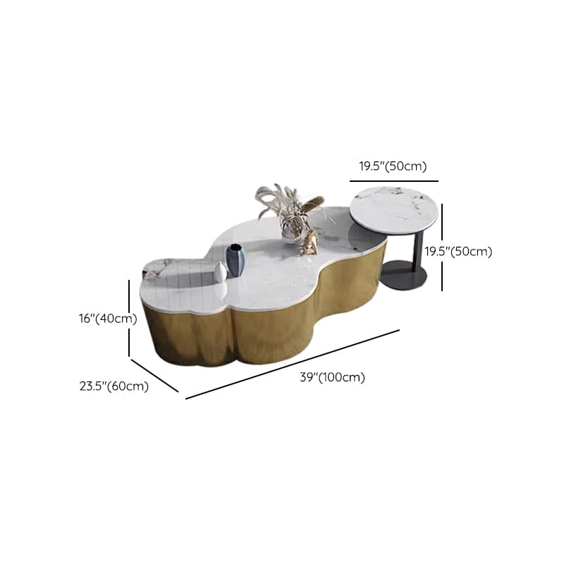 Modern Irregular Nested Board Game Coffee Table for Living Room - image 19