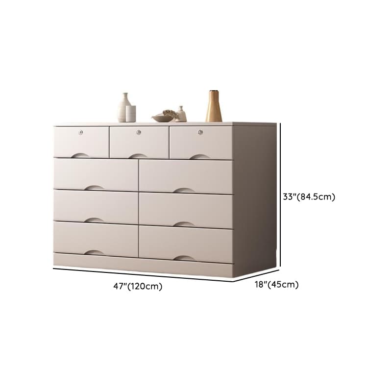 Light Gray Simple Cube Console Dresser for Parlor - image 16
