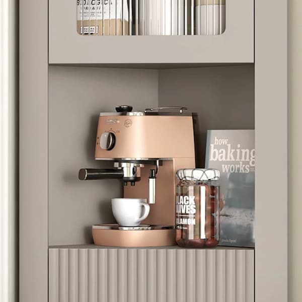Glam Corner Cabinet with Gold Base and Glass Doors - Storage in Style - image 8