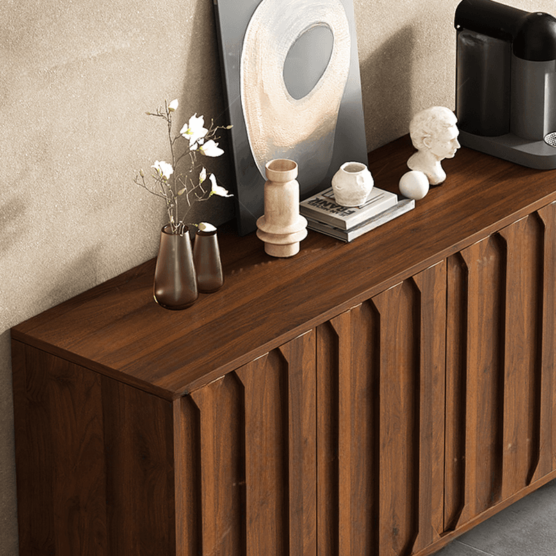 Simplistic Sideboard with 3 Drawers, Hutch, 2 Shelves, and Laminate Countertop Featuring 2 Doors/1 Door Cabinets - image 6
