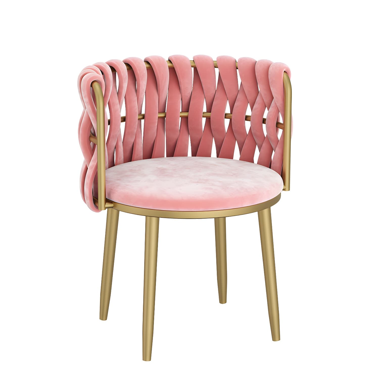 Nordic Metal Dining Room Chairs Velvet Armless Dining Chairs for Restaurant - image 6