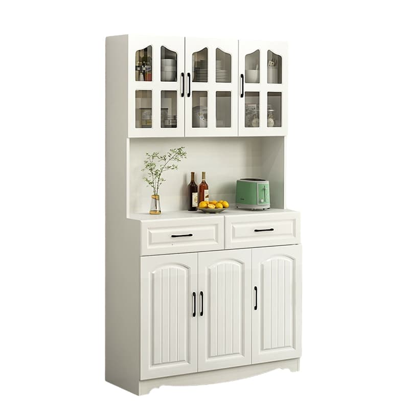 Narrow 15.7'' Wood Cabinets Open Storage with Adjustable Shelves Modern Sideboard/Credenza - image 9