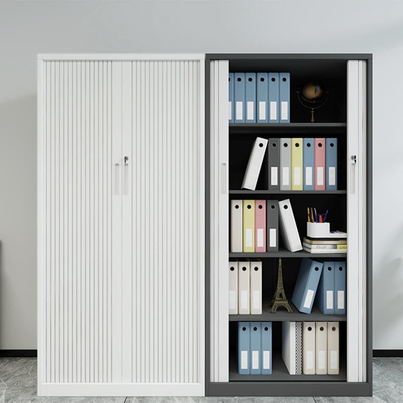 Steel Self-supporting Lockable Accent Cabinet with Sliding Door - image 5
