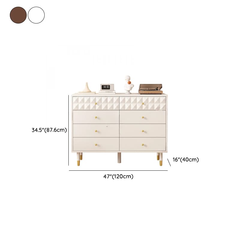 Casual Composite Wood Double Dresser/Bachelor Chest/Lingerie Chest with 6/8/5 Drawers Horizontal/Vertical - image 17