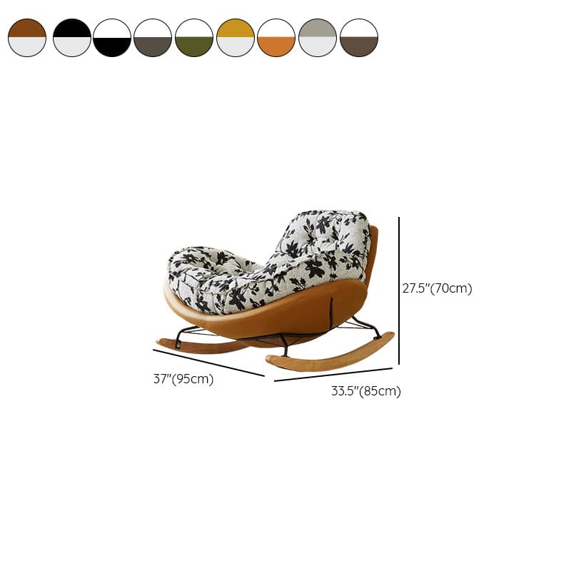Modern Scratch-tolerant Upholstered Rocking Chair with Padded Comfort - image 21