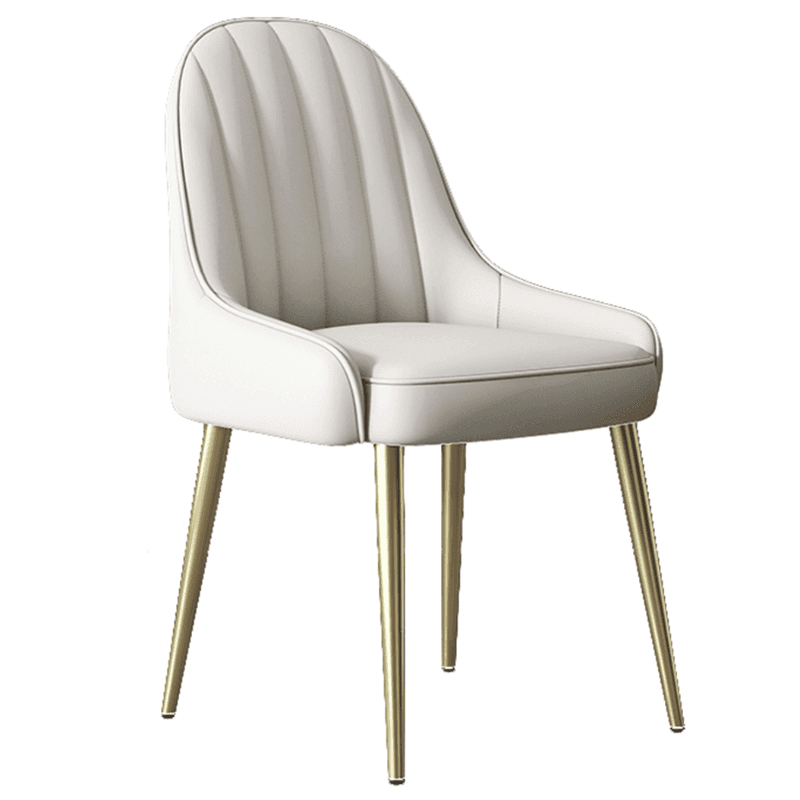 Secure Gilded Framed Armless Chair with Foot Pads for Dinette - image 20