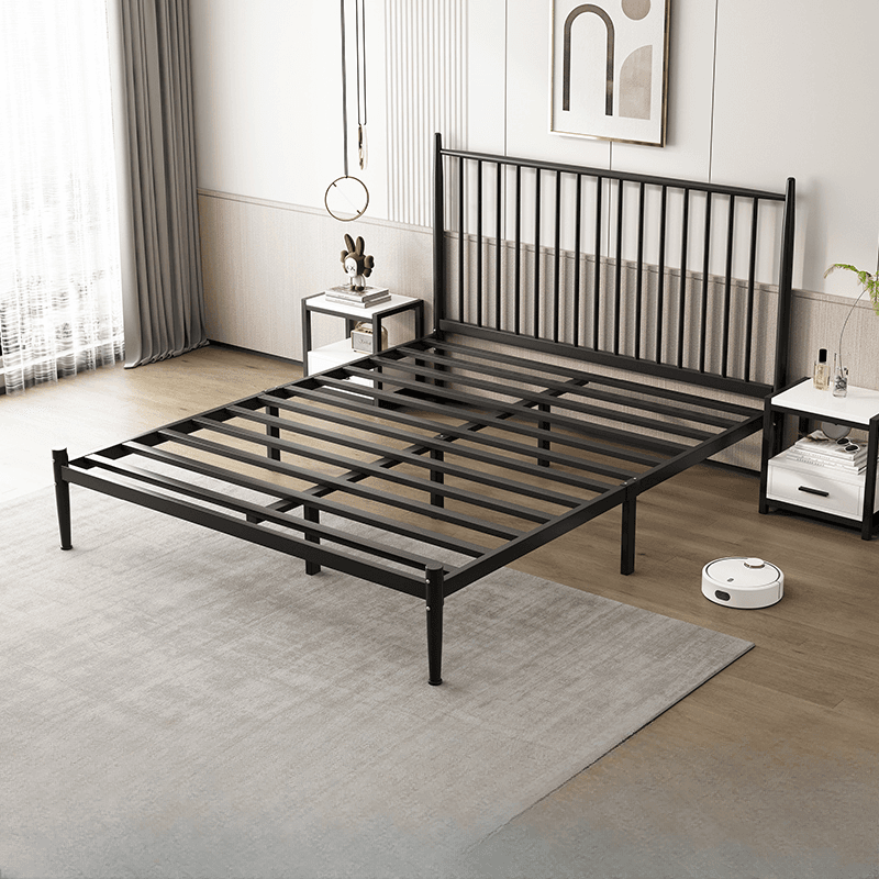 Solid Color Iron Slat Bed for Living Room
