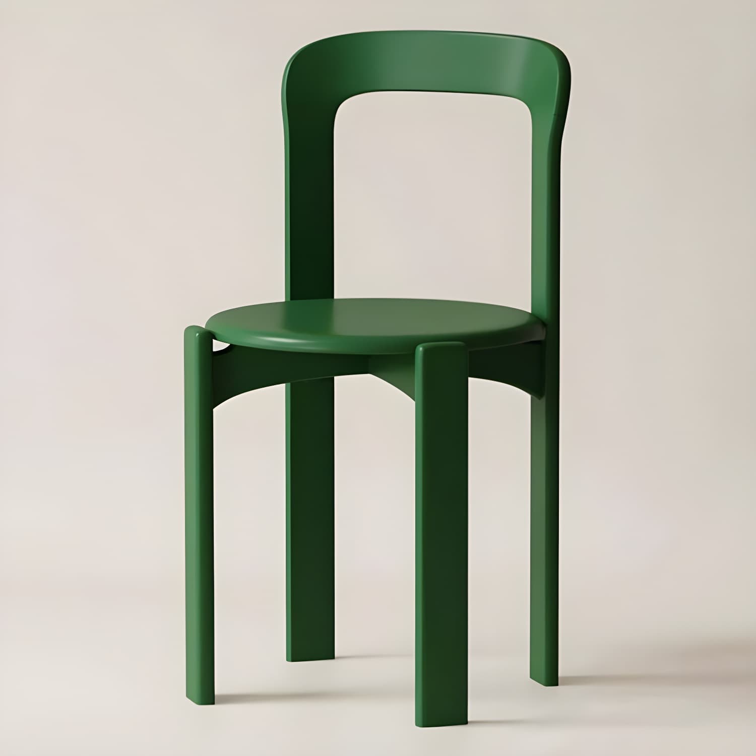 Modern Solid Wood Armless Dining Chair with Open Back for Kitchen & Dining - image 4