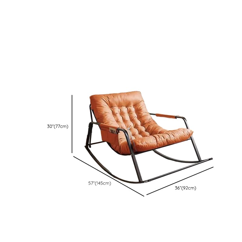 Art Deco Upholstered Rocking Armchair for 2 with Track Arm and Dirt Resistant Features - image 17