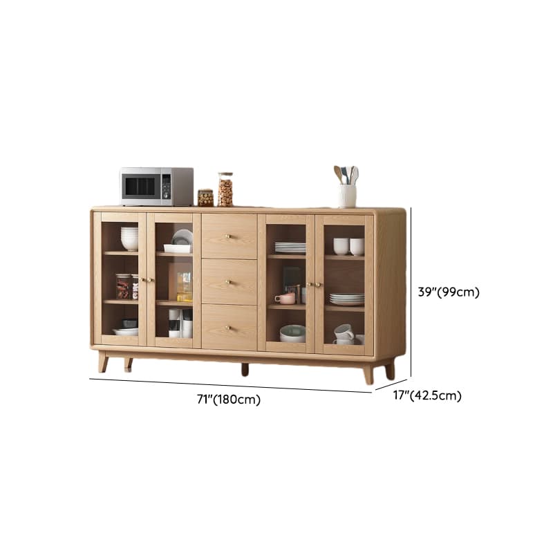Unfinished Color Microwave Shelf Cabinet with Stemware Stand, Self-supporting in Culinary Space, Flooring Design, Kitchen Appliance Organizer, and Worktop Countertop - image 13