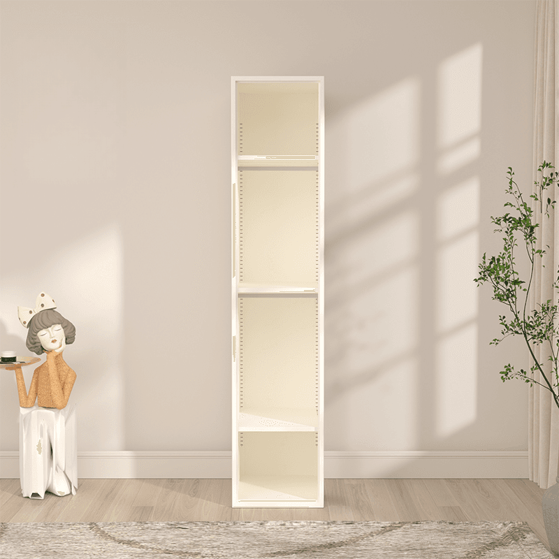 Chalk Casual Unattached Wardrobe with Adaptable Shelf, Soft Close Door, Hanging Rod, and Articulated Mechanism - image 5