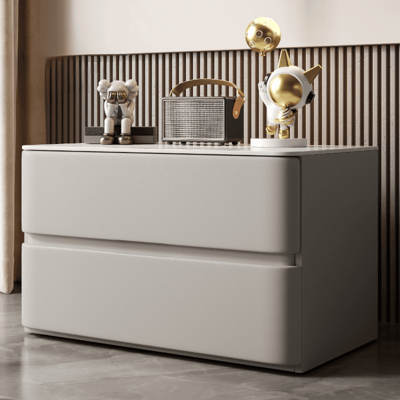 Postmodern Bedside Cabinet Nightstand with 2 Drawers - image 4