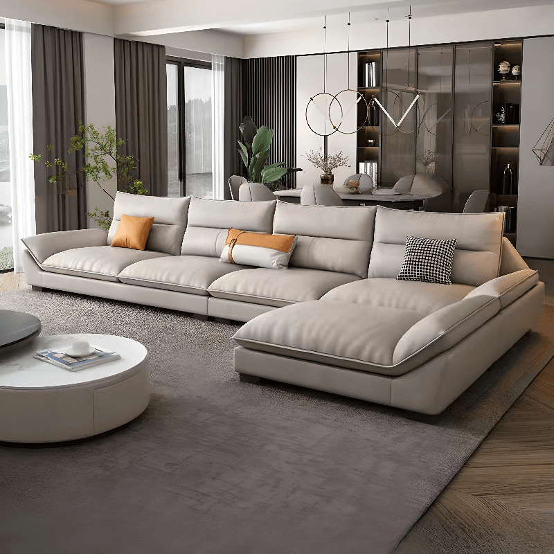 Functional L-Shape/Straight Sofa Couch/Sofa Recliner for Parlor with Reversible/Horizontal Orientation and Concealed Support - image 13