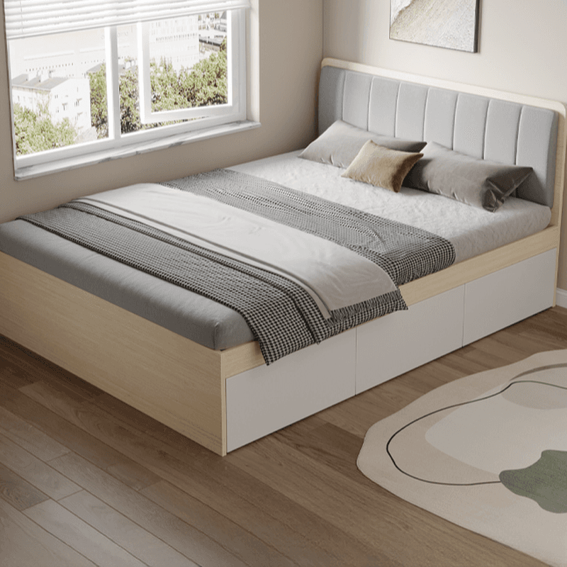 Solid Color Storage Included with 2 Drawers for Bedroom