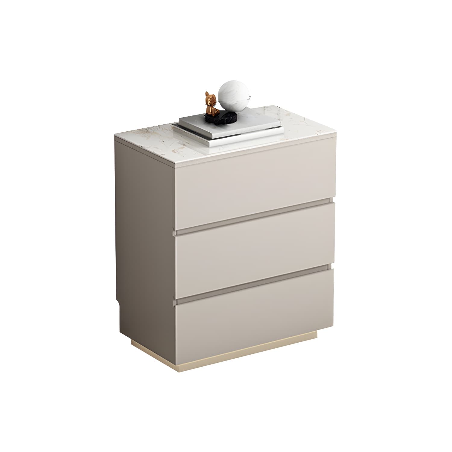 13.65-inch W Stone Storage Chest Dresser Modern Storage Chest
