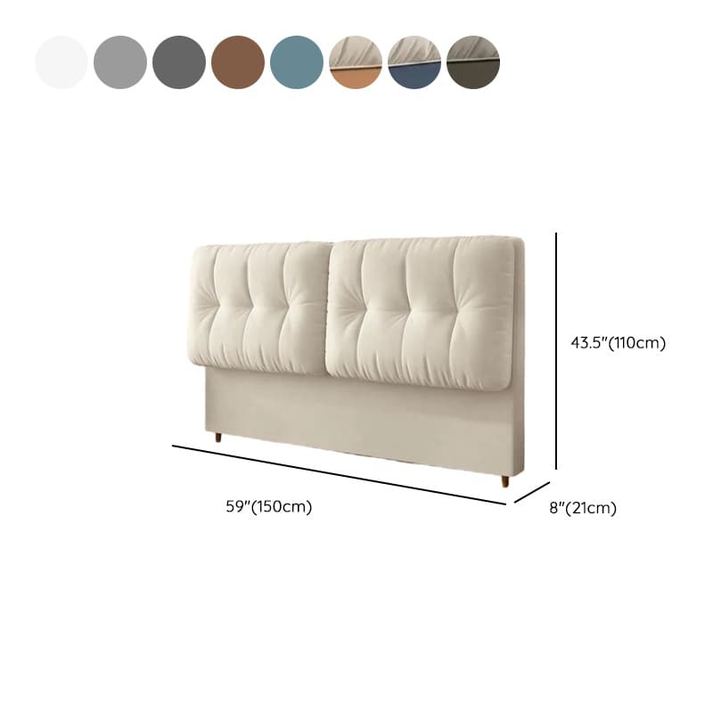 Modish Style Panel Headboard with No Distressing, Button-tufted Rectangle Design for King/Queen/Full Bed, Cotton Upholstery Fill, Standard Height - image 15