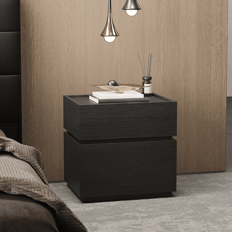 Organic Modern Nightstand With Drawer Organization and 3 Drawers in Real Wood - image 9