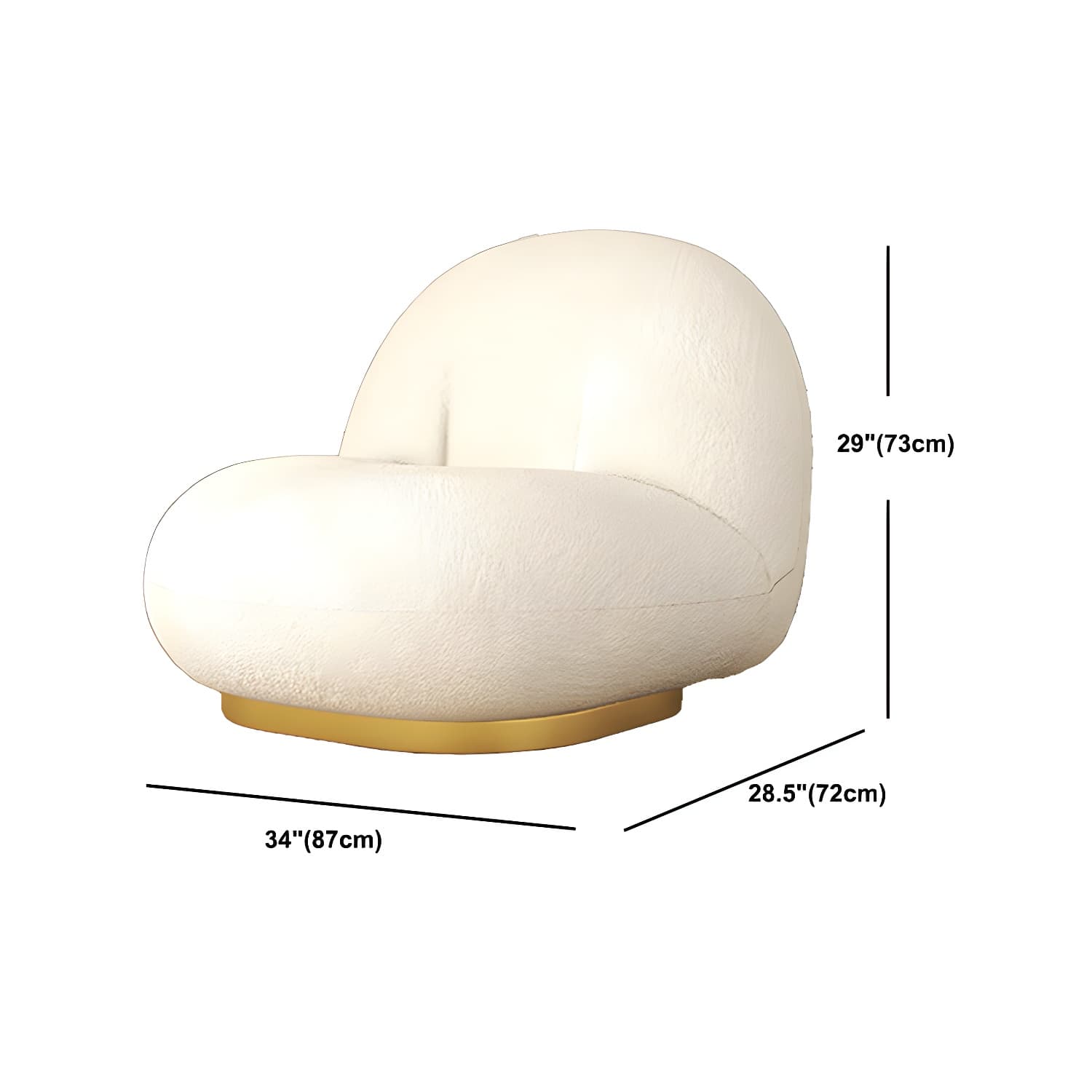 Contemporary Curved Sofa with Tight Back Standard Armless Sofa for Living Room - image 17