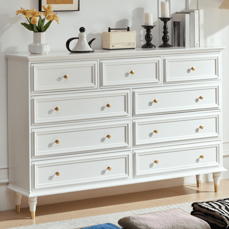 Trendy Natural Wood Console Dresser with 9/7/6 Drawers in Horizontal/Vertical Orientation - image 4