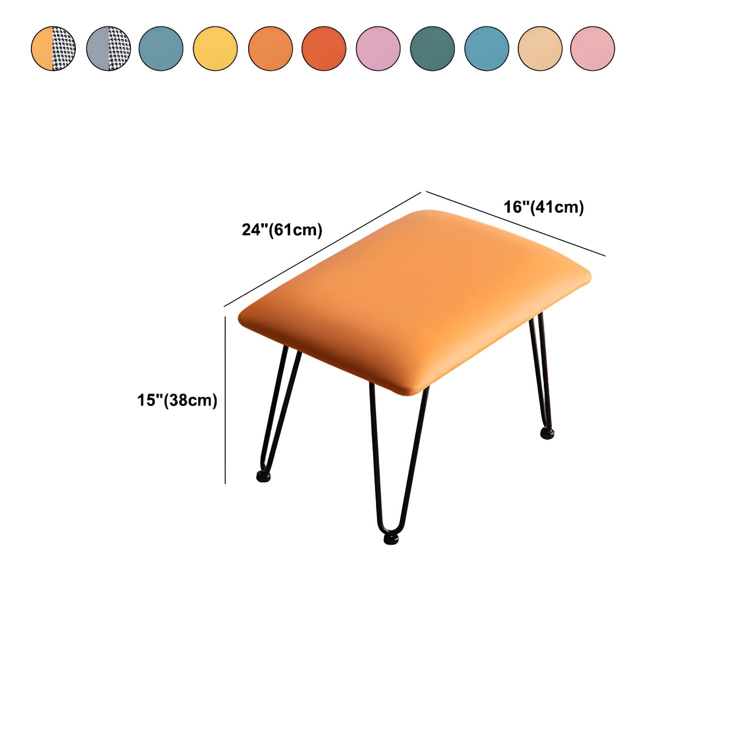 Modern Cushions Rocker Chair Metal Frame Spindle Rocker Chair with Ottoman - image 18