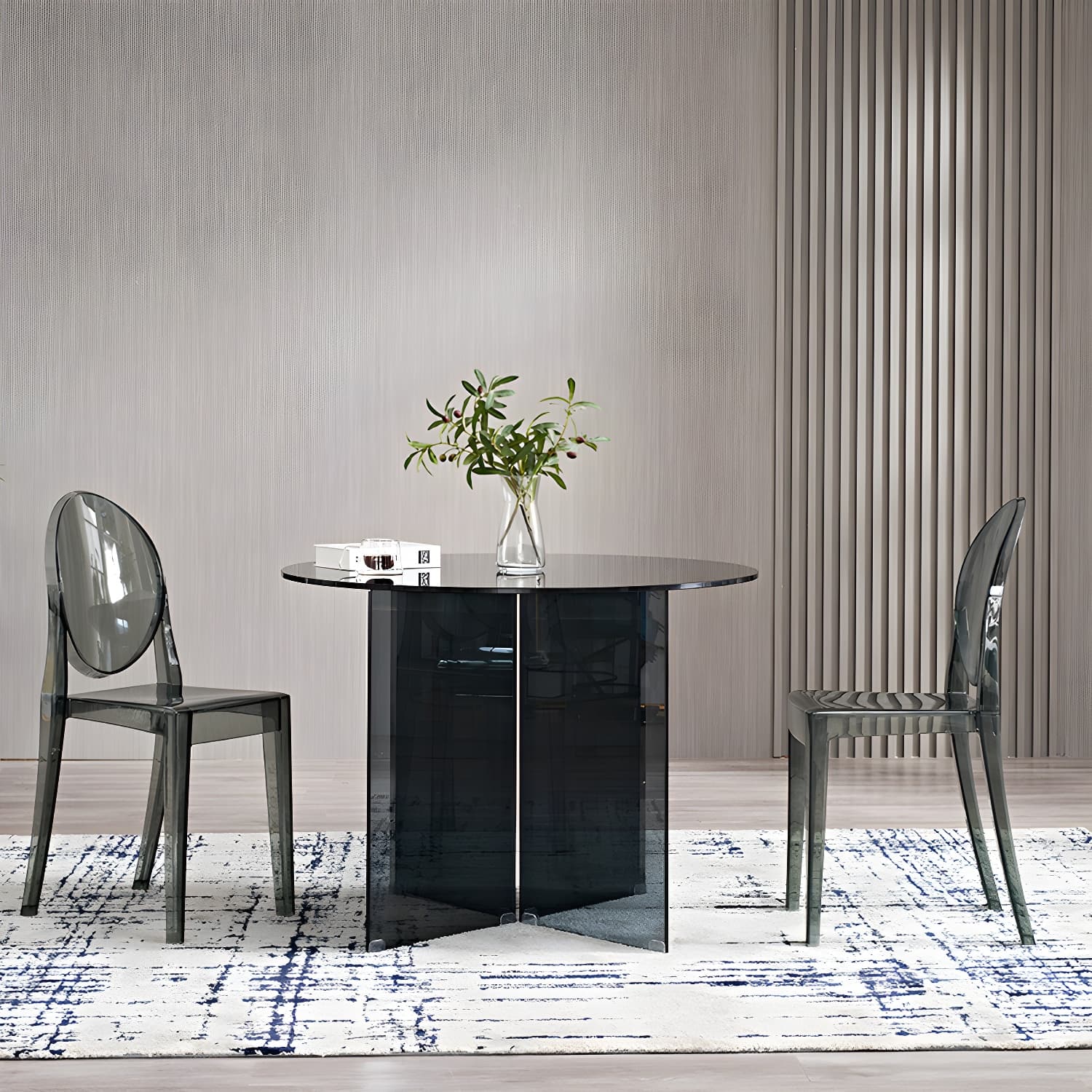 Modern Style Dinner Room Table Glass Dining Table for Home Use - image 13