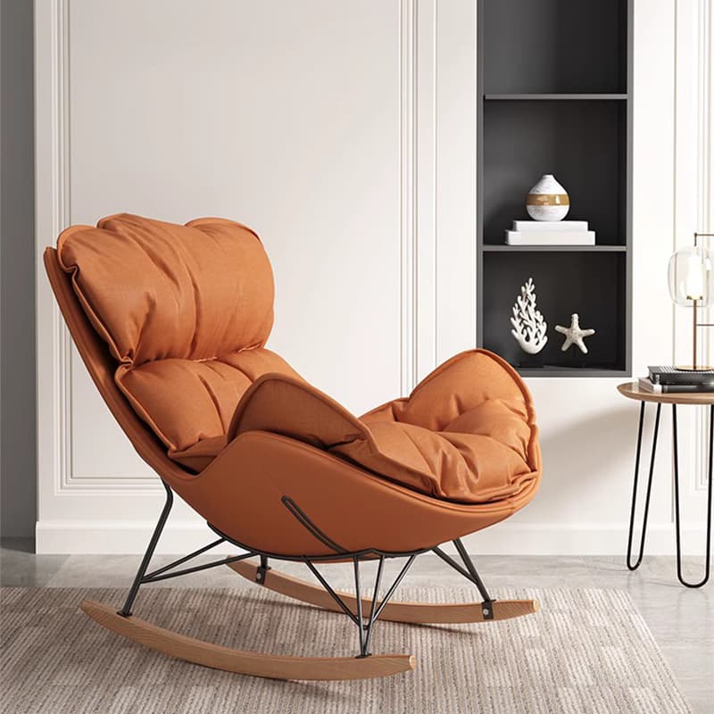 Elegant and Comfortable Upholstered Rocking Chair - Modern Design for Stylish Indoor Spaces - image 8