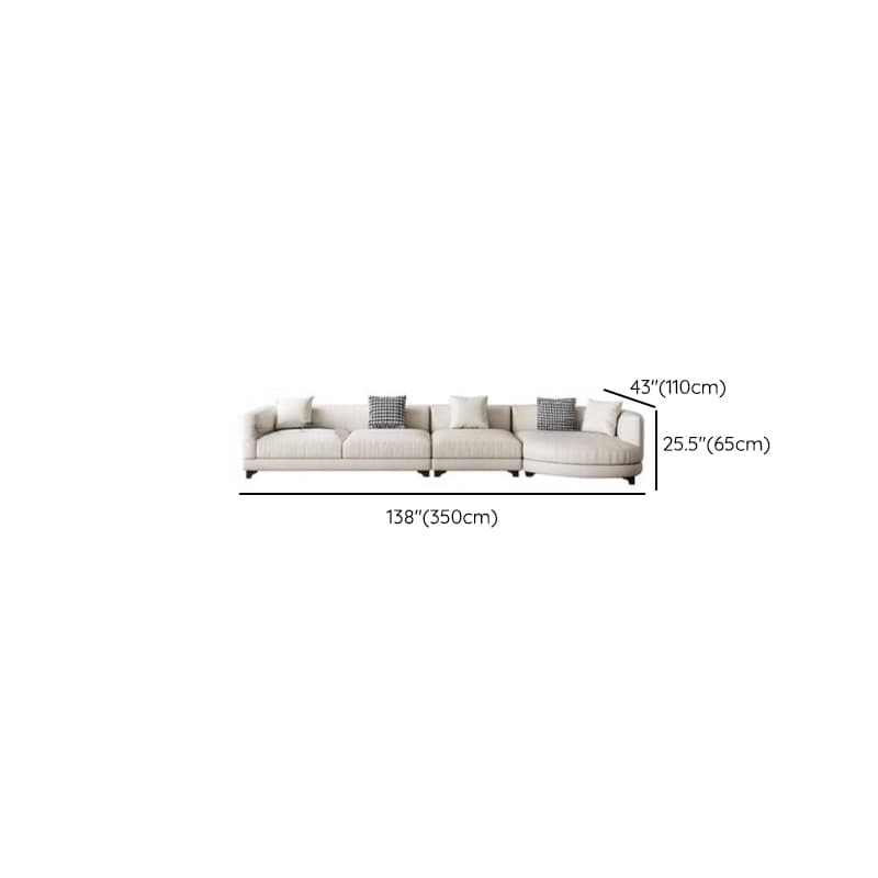 Living Space Use 4 Pc /5 Piece Set L-Shape Right Hand Facing Corner Sectional, 5-Seater /Seats 6 - image 16