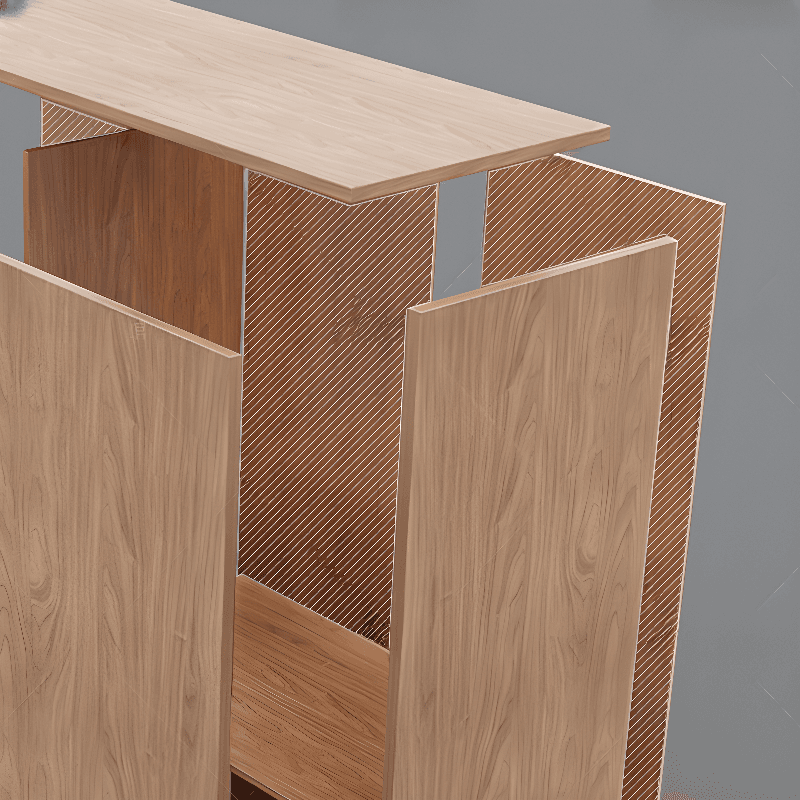 Trendy Unfinished Color Engineered Wood Unattached Armoire Cabinet - image 6