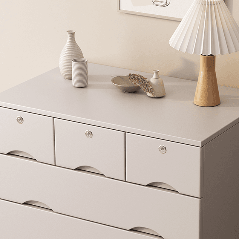 Light Gray Simple Cube Console Dresser for Parlor - image 8