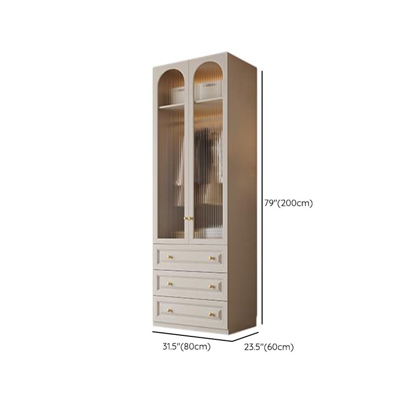 Minimalist Manufactured Wood Independent Almirah with Soft Close Drawer, Interior Shelves, and Clothing Rod - image 24