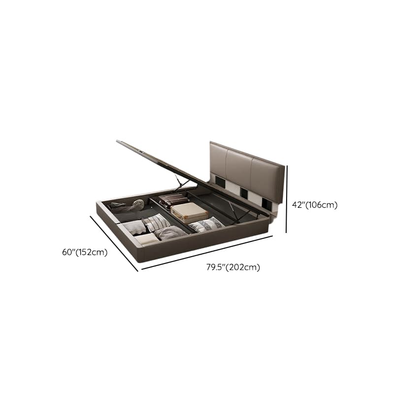 Storage Included Panel Bed with 3 Storage Boxes, Pine Wood Frame, and Sponge Upholstery - image 17