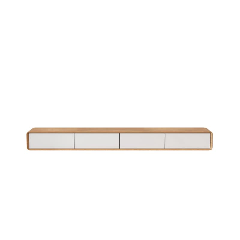 Floating Mount Rectangle TV Stand with Door Living Room Black/White/Natural/Walnut - image 4