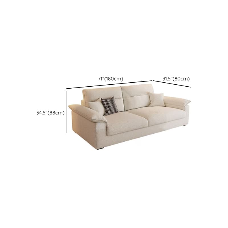 Straight Horizontal 5 Person Memory Foam Filled Sofa Couch with Decorative-stitched Tufting - image 7