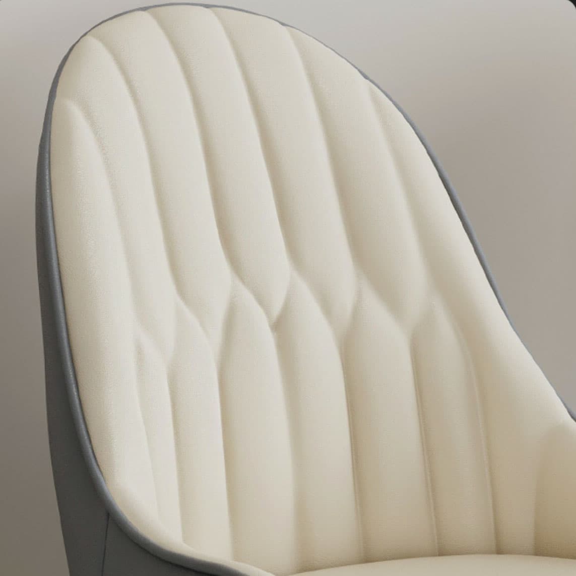 Glam Arm Chair with Upholstered Faux Leather, Solid Back, and Metal Legs - image 24