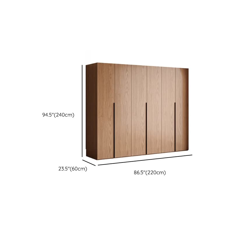 Cocoa Art Deco Self-supporting Cabinet Armoire with Soft Close Drawer, Interior Shelves, and Hanging Rod - image 12