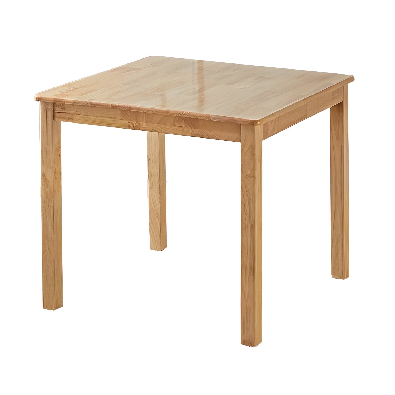 Elegant Scandinavian Natural Oak Wood Dining Table - Slim Legs, Standard Height for Kitchen & Dining - image 9