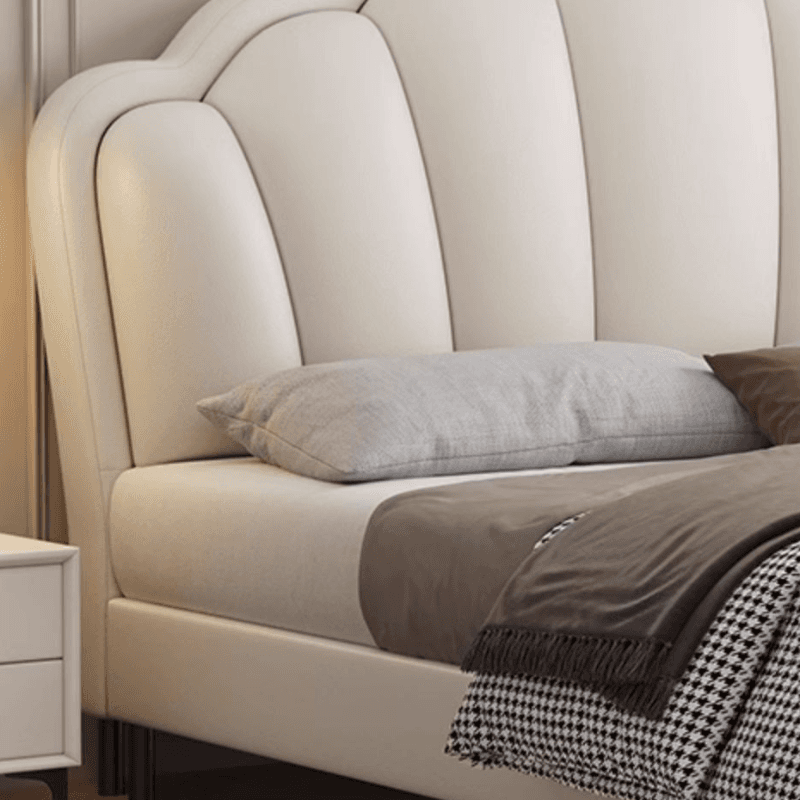 Storage Included with 3 Storage Boxes, Natural Wood Frame, Storage Drawer, Panel Headboard, and Sponge Upholstery - image 4