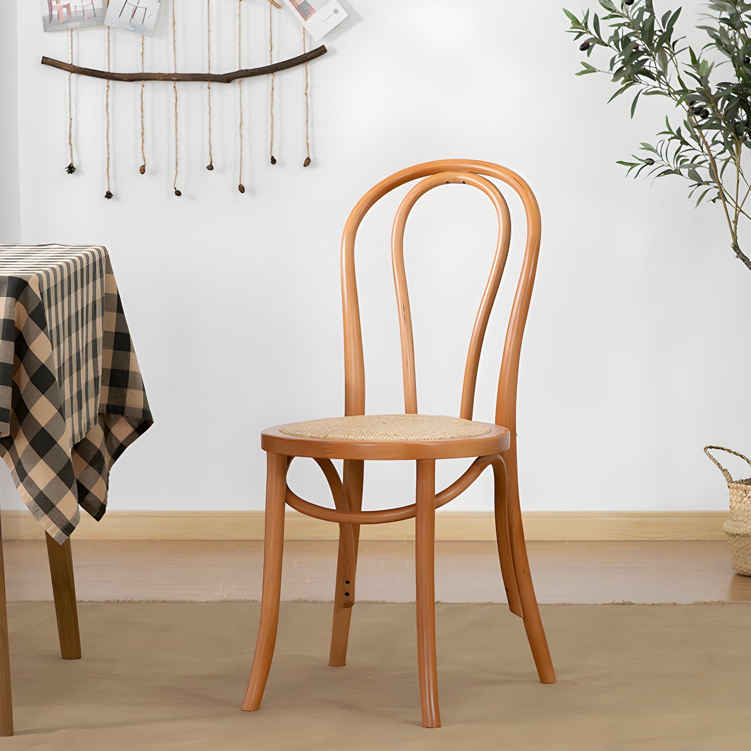 Modern Solid Beech Wood Chairs Kitchen Dining Windsor Back Side Chair Set - image 10
