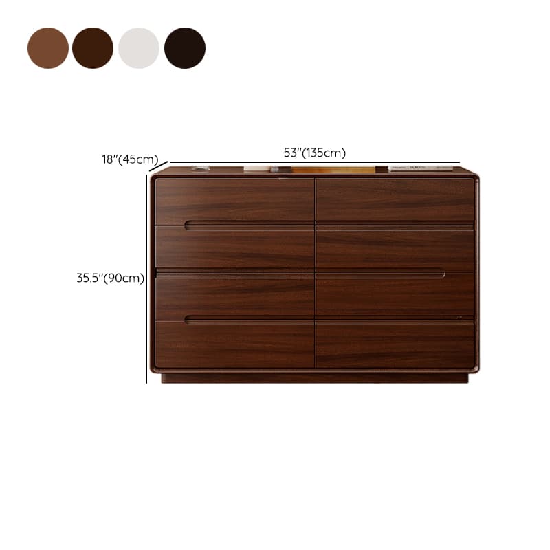 Trendy Walnut Wood Double Dresser/Lingerie Chest/Bachelor Chest with 5 Drawers/4 Drawers/8 Drawers in Horizontal/Vertical Orientation - image 28